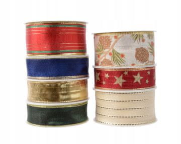 shumee Okrasni trak z mešanico božičnih vzorcev