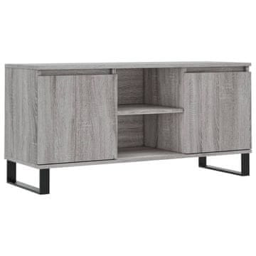 Vidaxl TV omarica siva sonoma 104x35x50 cm inženirski les