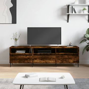 Vidaxl vidaXL TV omarica dimljen hrast 150x30x44,5 cm