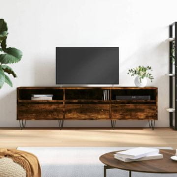 Vidaxl vidaXL TV omarica dimljen hrast 150x30x44,5 cm