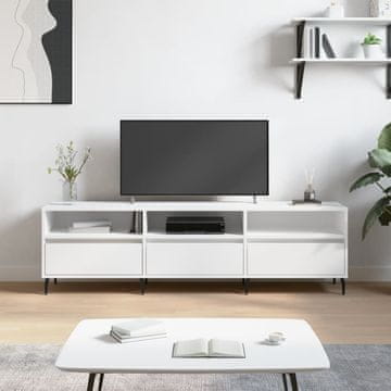 Vidaxl vidaXL TV omarica bela 150x30x44,5 cm material na osnovi lesa