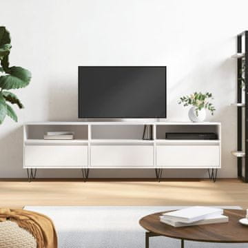 Vidaxl vidaXL TV omarica bela 150x30x44,5 cm material na osnovi lesa