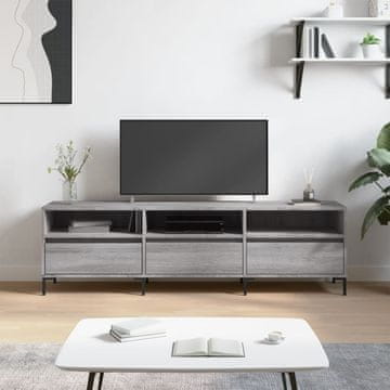 Vidaxl vidaXL TV omarica, siva, hrast sonoma, 150x30x44,5 cm