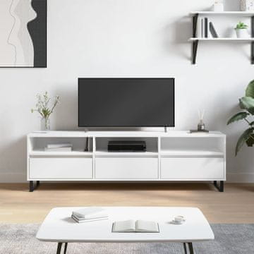 Vidaxl vidaXL TV omarica bela 150x30x44,5 cm material na osnovi lesa