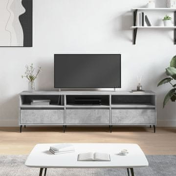 Vidaxl vidaXL TV omarica betonsko siva 150x30x44,5 cm