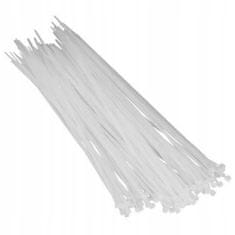 Dedra Močne kabelske vezice bele barve 3,6 x 140 mm 100 kosov