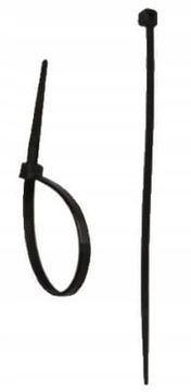 Dedra Močne kabelske vezice črne barve 4,8 x 370 mm 25 kosov
