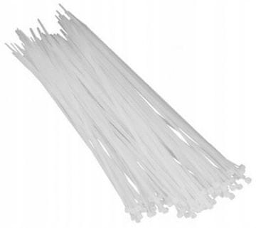 Dedra Močne kabelske vezice bele barve 3,6 x 200 mm 100 kosov