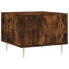 Vidaxl Klubske mizice 2 kosa dimljeni hrast 50x50x40 cm inženirski les
