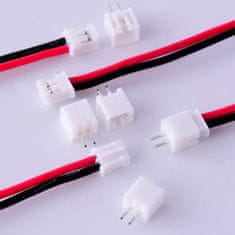 YUNIQUE GREEN-CLEAN 20 parov 2.0mm JST 2-polni mikro električni priključek za vtič moški in ženski z žico 80mm