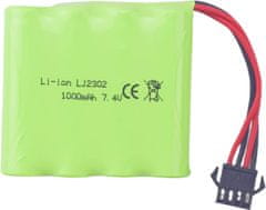 YUNIQUE GREEN-CLEAN 1-delna polnilna baterija 7.4V 1000mah SM-4P z USB polnilnim kablom za DE36W DE65 NO.1809 RC Model igrače Avto plezalno vozilo