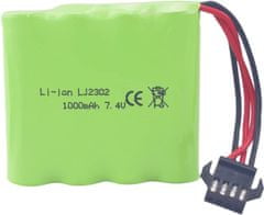 YUNIQUE GREEN-CLEAN 1-delna polnilna baterija 7.4V 1000mah SM-4P z USB polnilnim kablom za DE36W DE65 NO.1809 RC Model igrače Avto plezalno vozilo