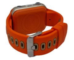 Klarion Otroška oranžna 4G pametna ura E10-2024 80GB z GPS-om in neprekosljivo življenjsko dobo baterije