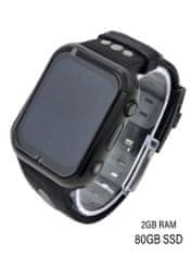 Klarion Otroška črno-siva 4G pametna ura E10-2024 80GB z GPS-om in neprekosljivo življenjsko dobo baterije