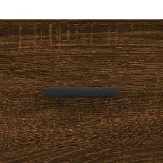 Greatstore Klubska mizica rjavi hrast 102x50x40 cm inženirski les