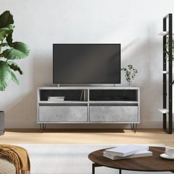 Vidaxl vidaXL TV omarica betonsko siva 100x34,5x44,5 cm