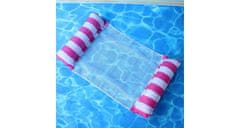 Merco Napihljiv ležalnik Float Stripe roza 1 kos