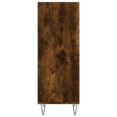 Vidaxl Komoda dimljeni hrast 34,5x32,5x90 cm inženirski les