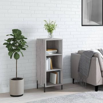 Vidaxl vidaXL Omarica, siva, hrast sonoma, 34,5 x 32,5 x 90 cm
