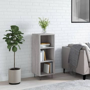 Vidaxl vidaXL Omarica, siva, hrast sonoma, 34,5 x 32,5 x 90 cm