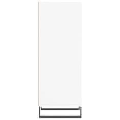 Vidaxl Komoda bela 34,5x32,5x90 cm inženirski les