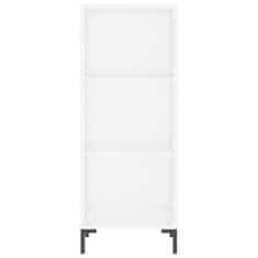 Vidaxl Komoda bela 34,5x32,5x90 cm inženirski les