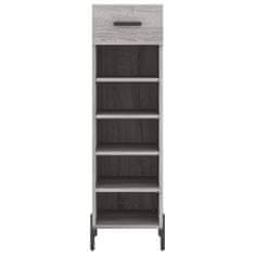 Vidaxl Omarica za čevlje siva sonoma 30x35x105 cm inženirski les