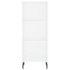 Vidaxl Komoda bela 34,5x32,5x90 cm inženirski les