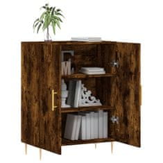 Vidaxl Komoda dimljeni hrast 69,5x34x90 cm inženirski les