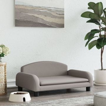 Vidaxl vidaXL Pasja postelja, sivo-rjava, 70x45x30 cm, blago