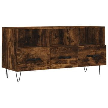 Vidaxl TV omarica dimljeni hrast 102x36x50 cm inženirski les