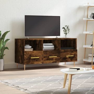 Vidaxl vidaXL TV omarica dimljen hrast 102x36x50 cm
