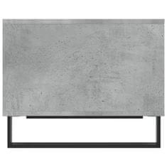 Vidaxl Klubska mizica betonsko siva 60x50x40 cm inženirski les