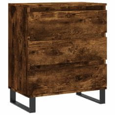 Vidaxl Komoda dimljeni hrast 60x35x70 cm inženirski les