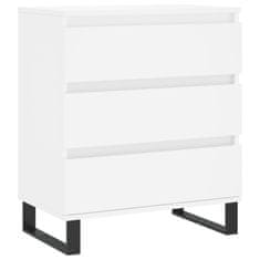 Vidaxl Komoda bela 60x35x70 cm inženirski les