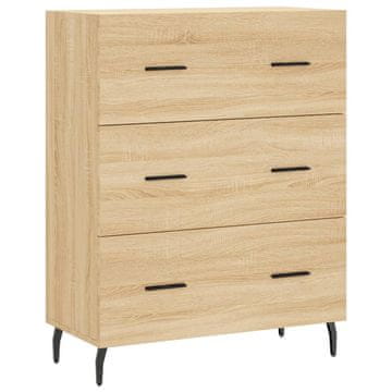 Vidaxl Komoda sonoma hrast 69,5x34x90 cm inženirski les