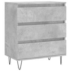 Vidaxl Komoda betonsko siva 60x35x70 cm inženirski les