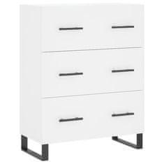 Vidaxl Komoda bela 69,5x34x90 cm inženirski les