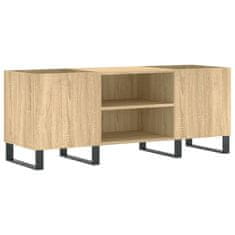 Vidaxl Omarica za gramofonske plošče hrast sonoma 121x38x48 cm les