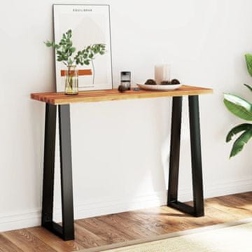 Vidaxl vidaXL Konzolna mizica 110x35x80 cm masivni akacijev les