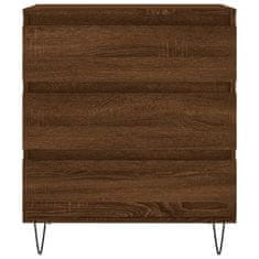 Vidaxl Komoda rjav hrast 60x35x70 cm inženirski les