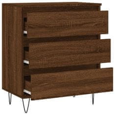 Vidaxl Komoda rjav hrast 60x35x70 cm inženirski les