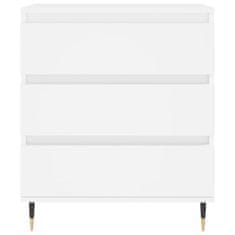Vidaxl Komoda bela 60x35x70 cm inženirski les