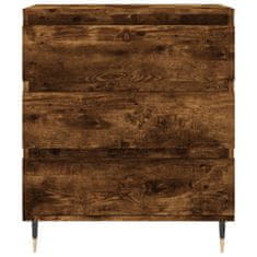 Vidaxl Komoda dimljeni hrast 60x35x70 cm inženirski les