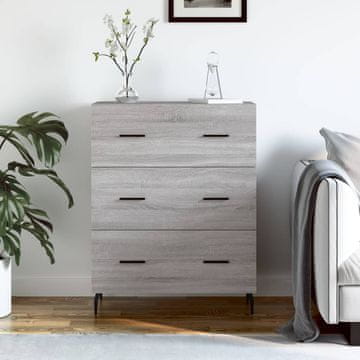Vidaxl vidaXL Omarica, siv hrast sonoma, 69,5 x 34 x 90 cm, material na osnovi lesa