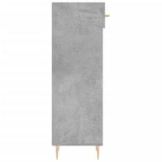Vidaxl Omarica za čevlje betonsko siva 30x35x105 cm inženirski les