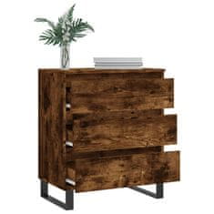 Vidaxl Komoda dimljeni hrast 60x35x70 cm inženirski les