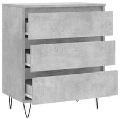 Vidaxl Komoda betonsko siva 60x35x70 cm inženirski les