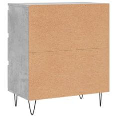 Vidaxl Komoda betonsko siva 60x35x70 cm inženirski les