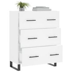 Vidaxl Komoda bela 69,5x34x90 cm inženirski les